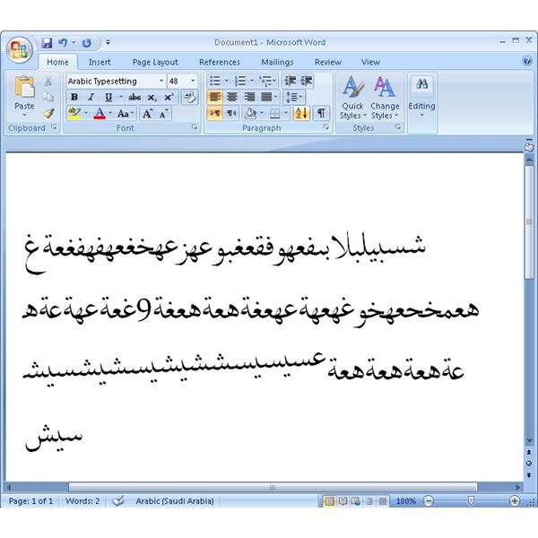 Download Font Arabic Ms Word 2007